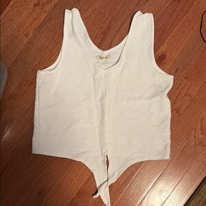 Madewell Ivory Textured Sleeveless Top